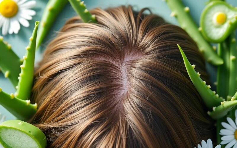 découvrez comment les ingrédients naturels peuvent apaiser et traiter le psoriasis du cuir chevelu de manière efficace et douce.