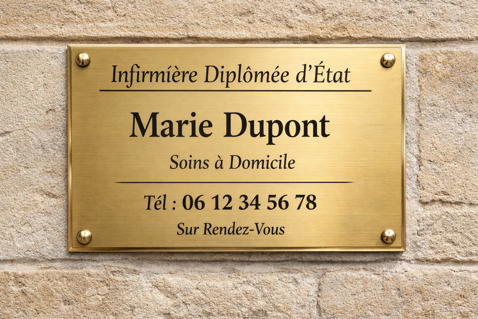 prix plaque professionnelle