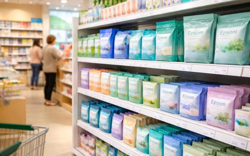 découvrez où trouver du sel d’epsom en magasin avec notre liste complète d’enseignes pour faciliter vos achats.