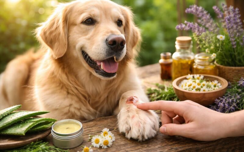 découvrez les avantages d'un traitement naturel pour soigner les plaies de léchage chez le chien, pour une guérison douce et efficace sans produits chimiques.