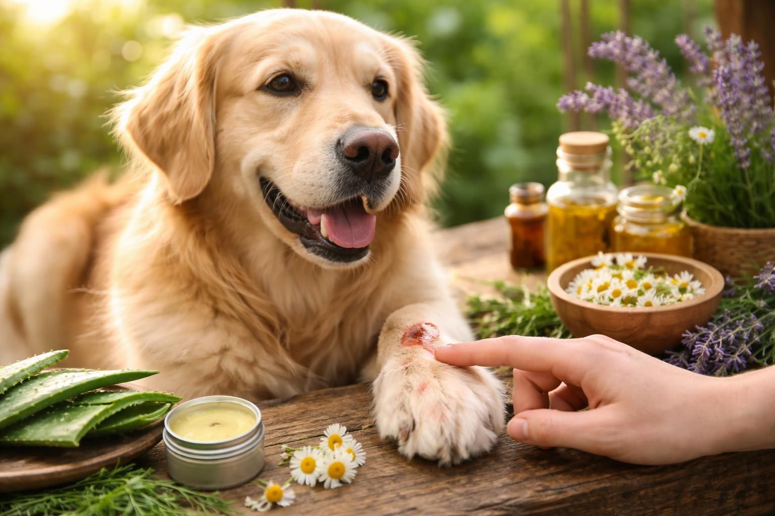 découvrez les avantages d'un traitement naturel pour soigner les plaies de léchage chez le chien, pour une guérison douce et efficace sans produits chimiques.