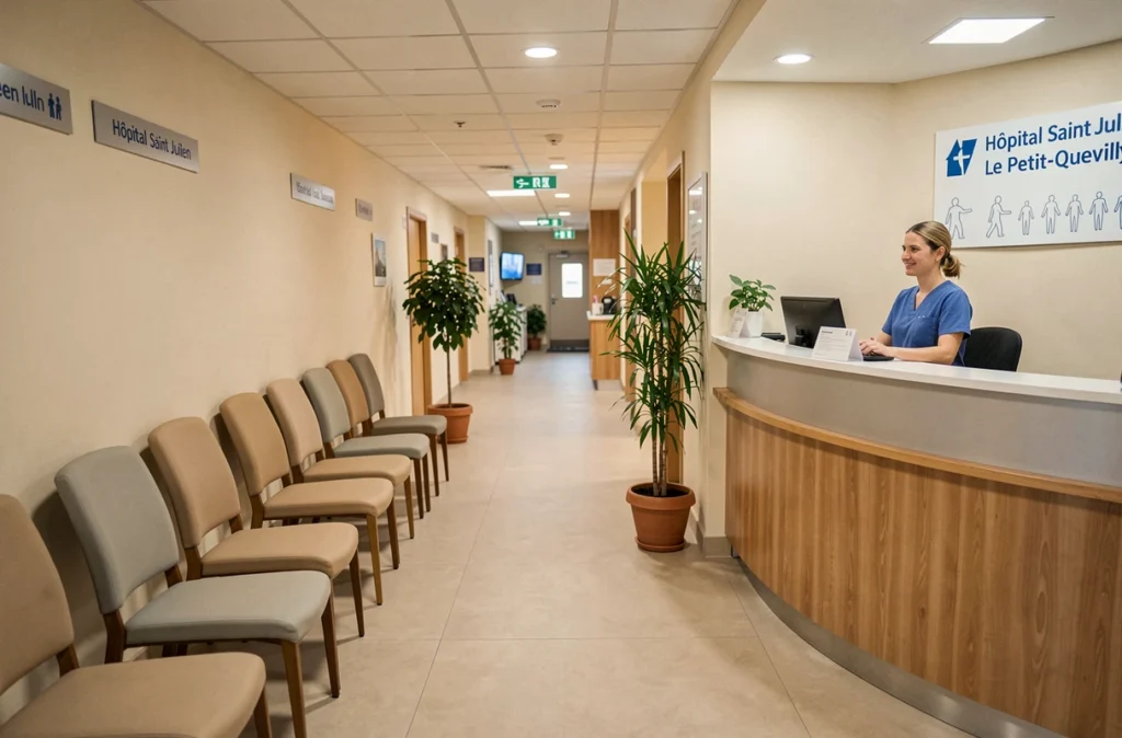 Salle d'attente du service orthodontique de l'Hôpital Saint Julien CHU Rouen au Petit-Quevilly